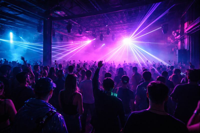 indispensables nuit warehouse pour une soirée techno