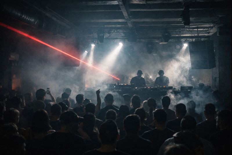 collectifs techno suisses lors d une soirée underground