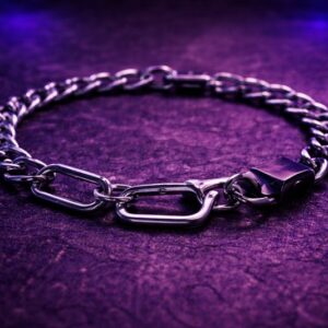 Bracelet chaîne industriel – rave wear