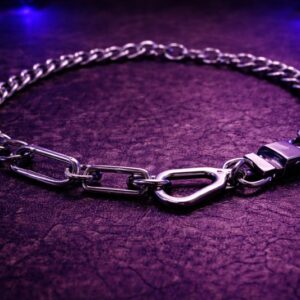 Collier utilitaire rave – métal brut